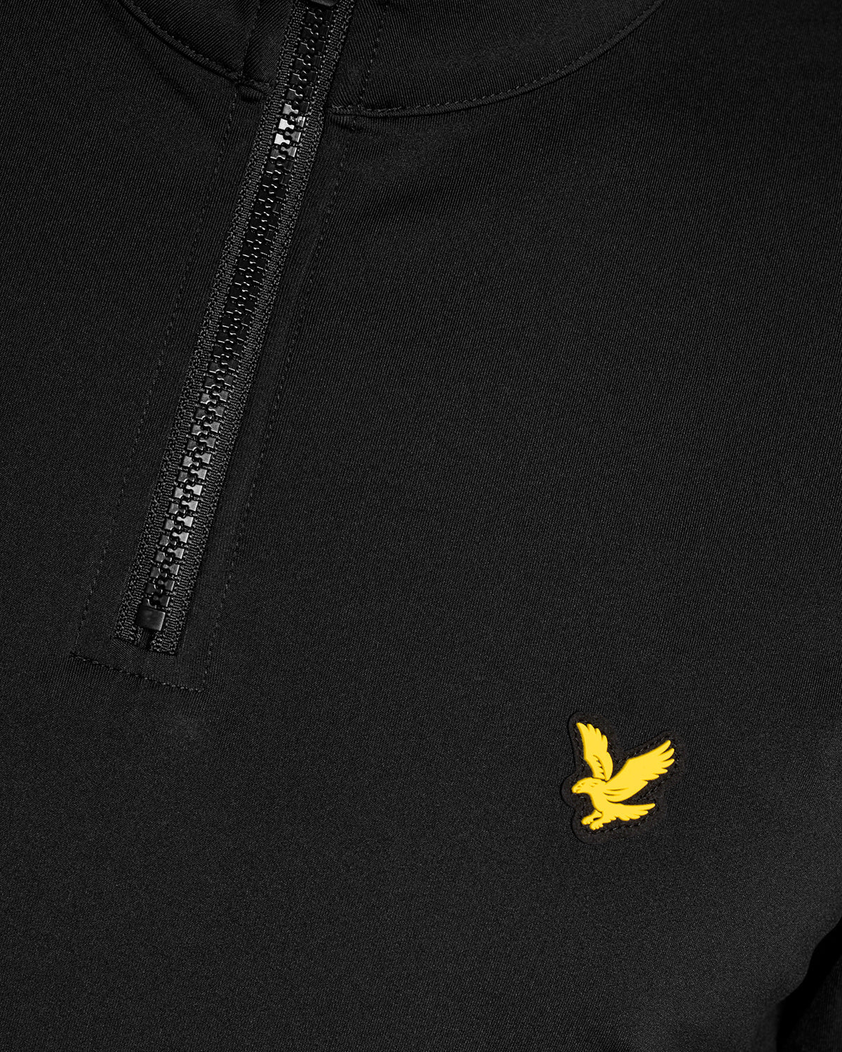 Uomo con giacca Performance 1/4 Zip Midlayer in nero jet